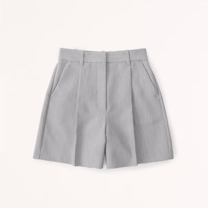 Abercrombie & Fitch ultra high rise tailored shorts